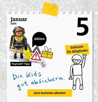 ADAC Nordrhein e.V.:  ADAC Playmobil  Figur kostenlos abholen