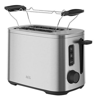AEG Edel­stahl Toas­ter T5 1 4St silber für 39,99€ (statt 56€)
