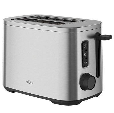 🥪😋 AEG Edel­stahl-Toas­ter T5-1-4St silber für 39,99€ (statt 56€)