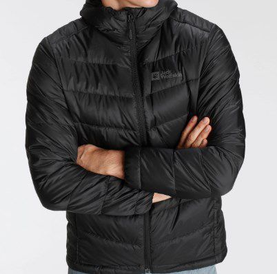 Jack Wolfskin Daunenjacke Hollenberg in Schwarz für 97,49€ (statt 133€)