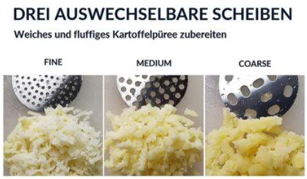 GLIESE Kartoffelpresse mit drei Einsätzen ab 17,26€ (statt 23€)