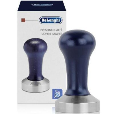 DeLonghi DLSC058 Kaffee Tamper aus Edelstahl mit Holzgriff für 19,99€ (statt 24€)