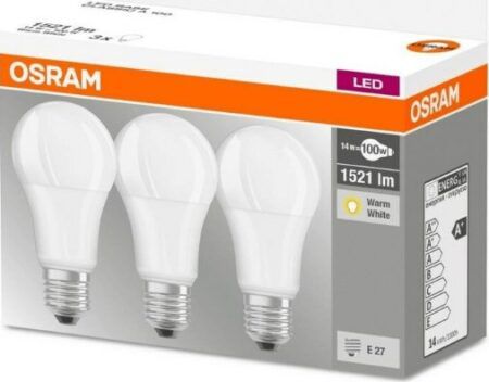 3er Pack Osram LED Base Classic A Lampe   E27 13W für 5,99€ (statt 10€)