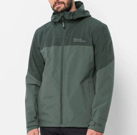 Jack Wolfskin Weiltal 2L Hardshelljacke in Grün für 55,49€ (statt 74€)