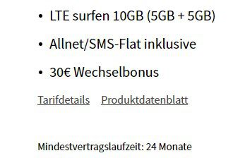 O2 Super Select S Allnet und SMS Flat mit 10GB für 9,99€ mtl. + 120€ Coupon