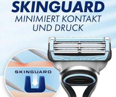 11 Gillette SkinGuard Sensitive Rasierklingen für 28,25€ (statt 37€)