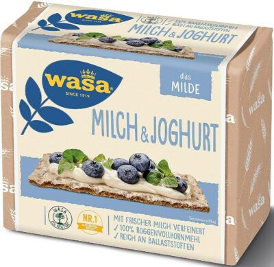 12 x Wasa Knäckebrot Milch & Joghurt (je 230g, 24 Scheiben) ab 16€ (statt 26€)