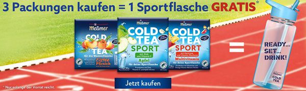 3x COLD TEA kaufen   Sportflasche gratis dazu