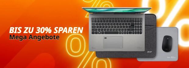 🔥 Acer Notebook Sale mit bis zu 500€ Direktabzug + 5% Extra Rabatt
