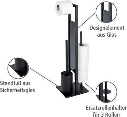 Wenko Rivalta Stand WC Garnitur aus Stahl für 28,99€ (statt 36€)