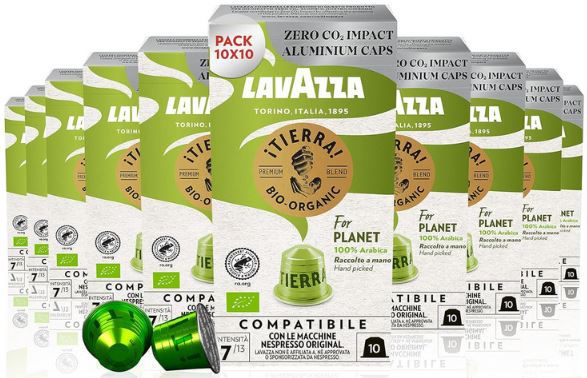 100er Pack Lavazza Espresso Tierra For Planet Bio Organic Kapseln für 25,71€ (statt 37€)