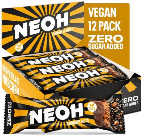 12er Pack NEOH Zero Zucker Karamell Nuss Riegel für 10€ (statt 20€)
