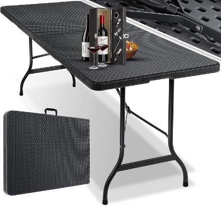 Kesser Buffet Klapptisch in Rattan Optik, 180 x 75 cm für 49,80€ (statt 69€)
