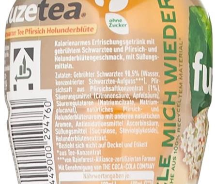 12er Pack Fuze Tea Pfirsich & Holunderblüte, Ohne Zucker ab 8,99€ (statt 14€)