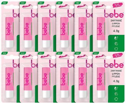 12x bebe Zartrosé Lippenpflege mit Mandelöl & Sheabutter für 10,36€ (statt 17€)