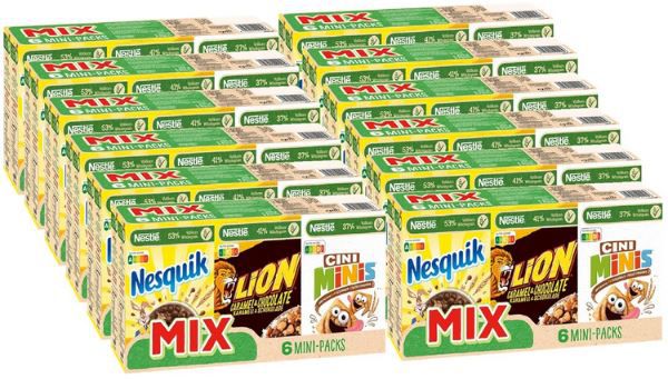 12er Pack Nestlé Mix Cerealien Mini Packs, je 200g ab 36,09€ (statt 42€)