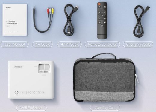 iZEEKER Full HD Beamer mit Bluetooth & WiFi für 79,99€ (statt 100€)