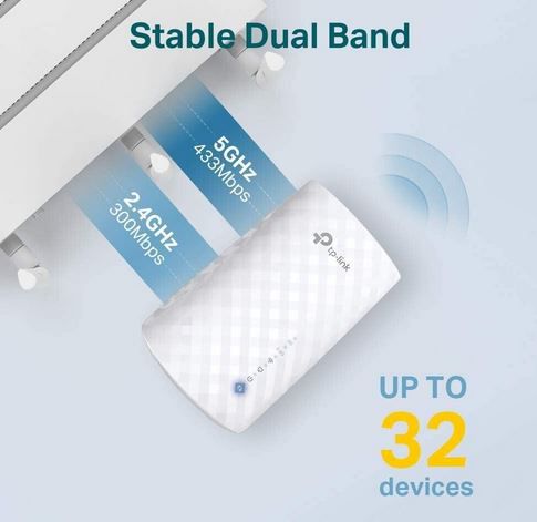TP Link RE190 Dualband WLAN Repeater für 7,77€ (statt neu 26€)