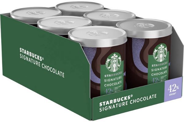 6er Pack Starbucks Signature Chocolate 42%, je 330g für 27,99€ (statt 32€)