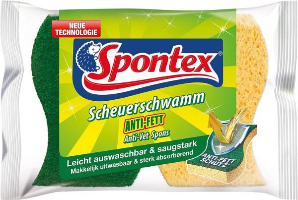 16 x 2er Pack Spontex Anti Fett Scheuerschwamm ab 22,33€ (statt 32€)
