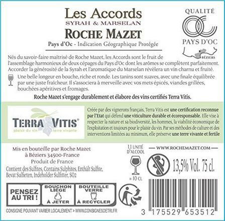 6 Flaschen Les Accords de Roche Mazet Rotwein, Trocken für 30,86€ (statt 38€)