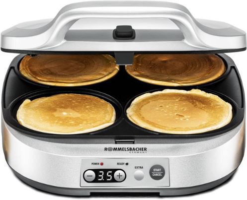 Rommelsbacher PC 1800 Pancake Maker mit 4 Backmulden für 73,79€ (statt 88€)