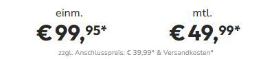 Apple iPhone 15 (256GB) für 79,95€ + 2x o2 Allnet 280GB für 49,99€ mtl.