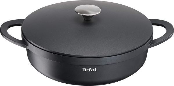 Tefal E21872 Trattoria Aluguss Servierpfanne mit Deckel, 28cm für 54,99€ (statt 63€)