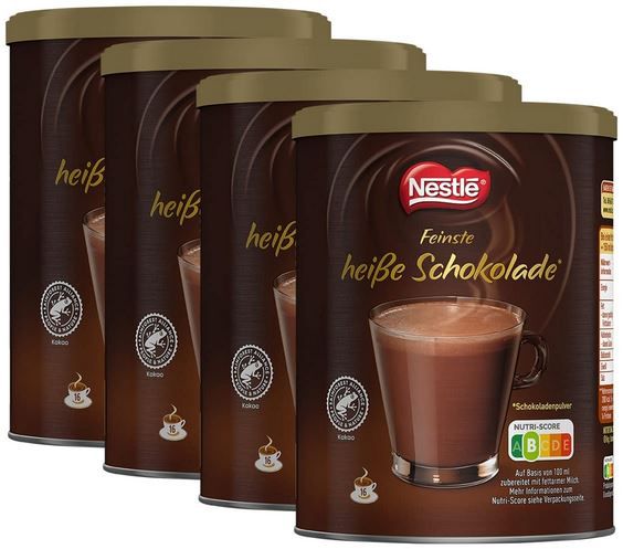 4er Pack Nestle Feinste heisse Schokolade, je 250g für 14€ (statt 20€)