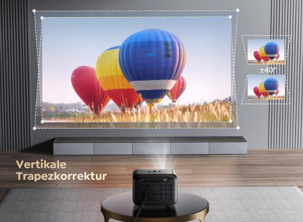 Toptro Full HD Mini Beamer mit WiFi & Bluetooth für 74,49€ (statt 110€)
