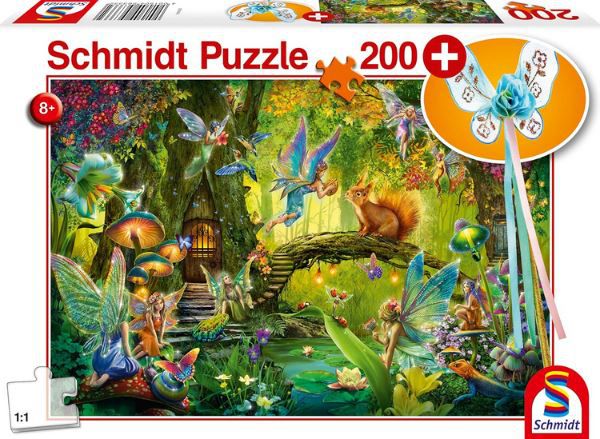 Schmidt 56333 Feen im Wald Puzzle, inkl. Feenstab, 200 Teile für 8,91€ (statt 13€)
