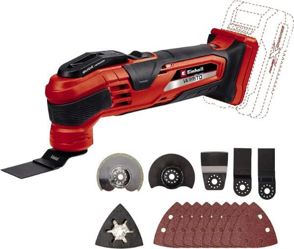Einhell Varrito Akku Multifunktionswerkzeug + Akku Starter Kit für 54,67€ (statt 67€)