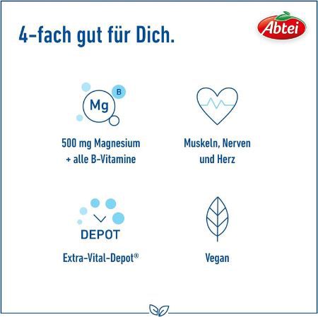 126er Pack Abtei Magnesium 500 Plus Extra Vital Depot ab 9,07€ (statt 15€)