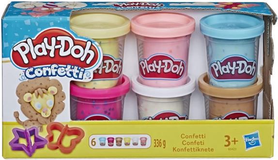 Play Doh Konfettiknete mit 6 Dosen + Ausstecher für 8,99€ (statt 13€)