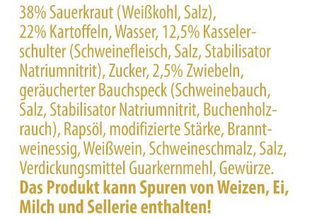 6er Pack Buss Sauerkrauttopf mit Kasseler & Kartoffeln, 800g für 17,94€ (statt 24€)