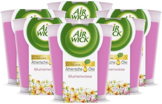 6er Pack Air Wick Wohlfühl Duftkerze Blumenwiese ab 13,26€ (statt 17€)
