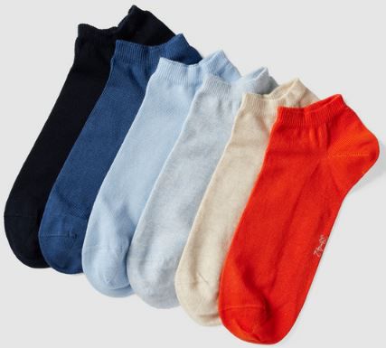 6er Pack Tom Tailor Sneakersocken in 2 Designs für je 9,99€ (statt 15€)