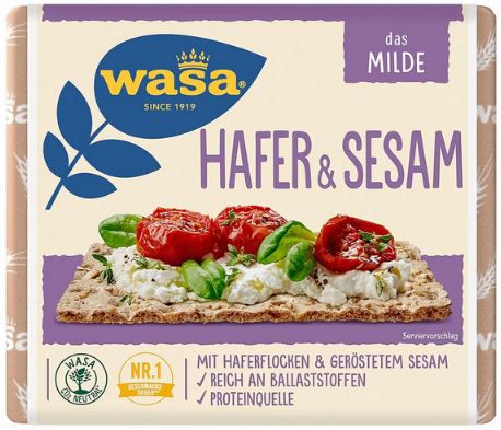 12er Pack Wasa Knäckebrot Hafer & Sesam, je 230g ab 15,29€ (statt 29€)