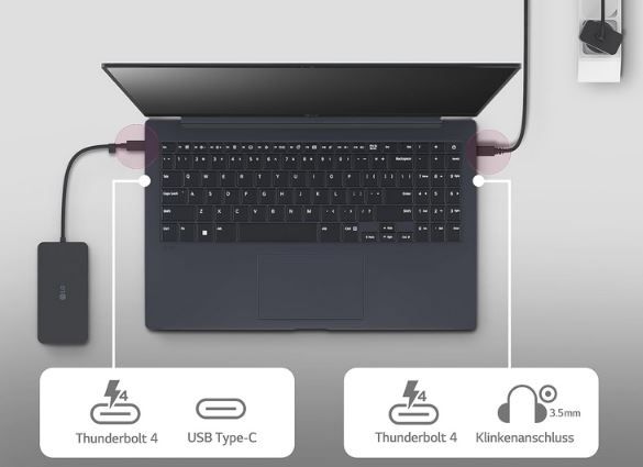 LG gram SuperSlim 15 Ultralight Notebook mit i7 1360P für 1.325,66€ (statt 1.449€)