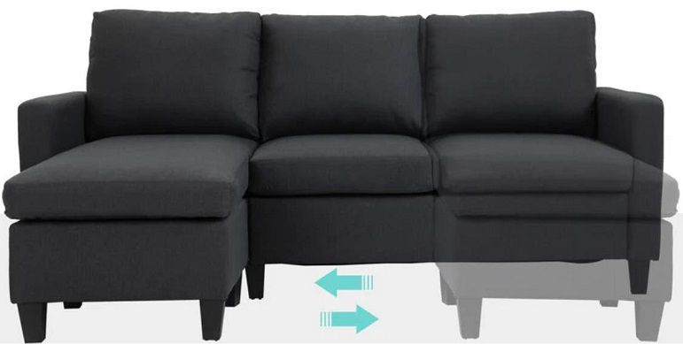 HomCom Ecksofa mit Schlaffunktion für 340,99€ (statt 379€)