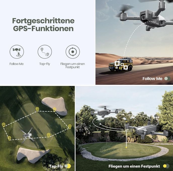 🚁 Holy Stone HS440D 4K Drohne mit GPS & 20 min Flugzeit für 76,49€ (statt 127€)