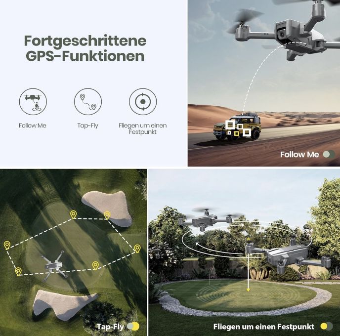 Holy Stone HS440D 4K Drohne mit GPS & 20 min Flugzeit für 101,99€ (statt 150€)