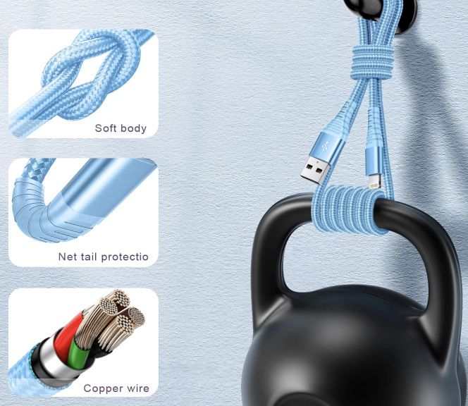 2x OCEEK Lightning Kabel mit 0,9m (MFi zertifiziert) für 2,39€ (statt 6€)