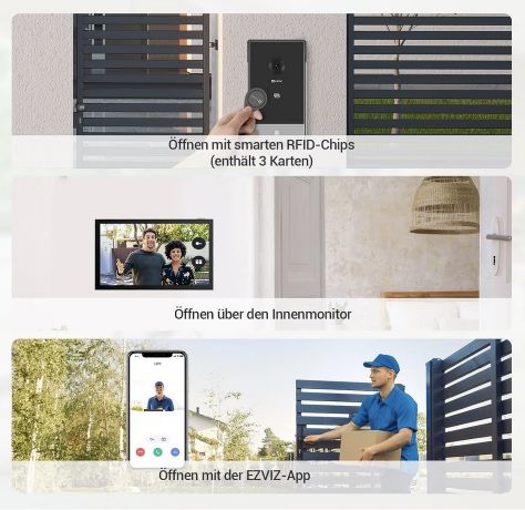 EZVIZ CP7 Video Türsprechanlage mit Türöffner für 254,99€ (statt 300€)