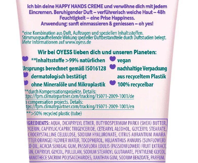 Rossman: Happy Hands Handcreme Oyess gratis