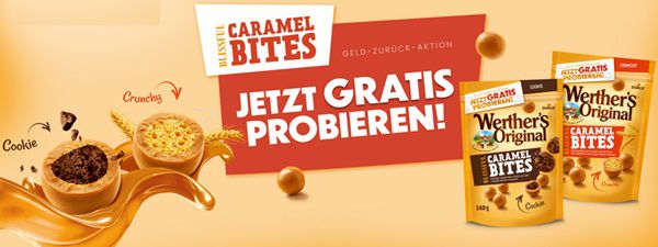 Verlängerung! Werther’s Original Caramel Bites kostenlos naschen