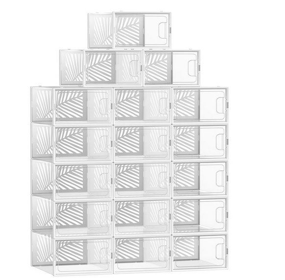 20% Rabatt auf SONGMICS Schuhboxen Set z.B. 18 Paar für 43,99€ (statt 55€)