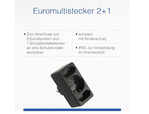 as   Schwabe 49112 Steckdosen Verteiler für 2,99€ (statt 5€)