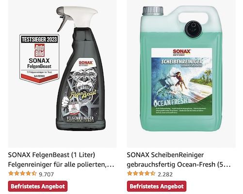 Amazon: Sonax Autopflegeprodukte
