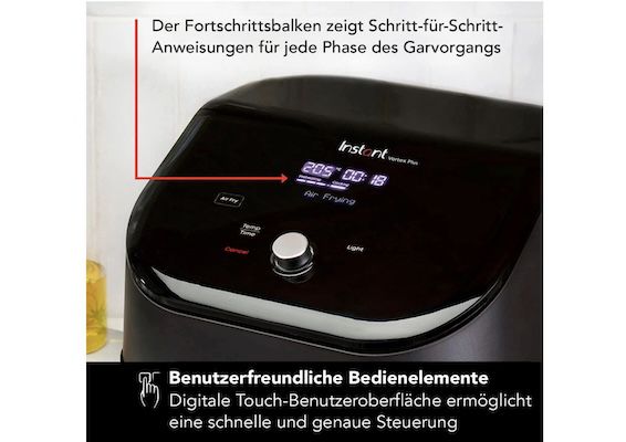 Instant Vortex Plus   5.7L Digitale Heißluftfritteuse für 109,99€ (statt 128€)